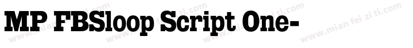 MP FBSloop Script One字体转换